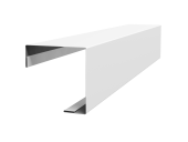 Угол внешний простой фальц 0,45 Drap TX RAL 9003 сигнальный белый (3м) Центр Кровли