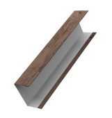 Крышка жалюзи Milan, Tokyo (для калиток, ворот) 0,45 Print Premium Almond Wood Fresh (2,5м) Центр Кровли