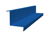 Угол внутренний простой фальц 0,45 PE с пленкой RAL 5005 сигнальный синий (3м) Центр Кровли