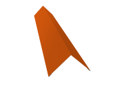 Угол внешний 110х110 0,45 PE с пленкой RAL 2004 оранжевый (2м) Центр Кровли