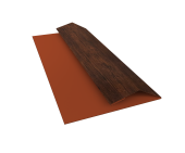 Планка финишная БХ new 0,45 Print Premium Cherry Wood Dark FTC (3м) Центр Кровли