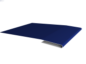Планка начальная 0,45 PE с пленкой RAL 5002 ультрамариново-синий (2м) Центр Кровли