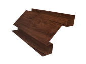 Планка угла внутреннего сложного Экобрус Grand Line 0,45 Print-Double Premium Cherry Wood Fresh (2м) Центр Кровли