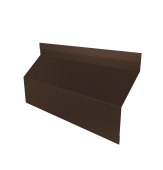 Ламель забора жалюзи Milan Slim стартовая/финишная для калиток и ворот 0,5 PE lite RAL 8017 шоколад Центр Кровли