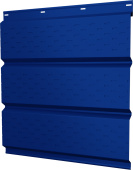 Софит металлический Классик v02 Grand Line полная перфорация 0,5 Satin с пленкой RAL 5005 сигнальный синий Центр Кровли
