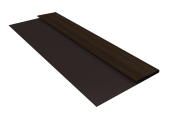 Планка стартовая БХ new 0,45 Print Elite Coffee Wood TwinColor (3м) Центр Кровли