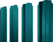 Штакетник П-образный B фигурный Grand Line 0,45 PE RAL 5021 водная синь Центр Кровли