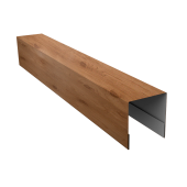 Планка боковая для забора из сайдинга (Блок-хаус new) 0,45 Print Premium Pine Wood Fresh (2,06м) Центр Кровли