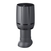 Выход канализации вентиляционный изолированный с колпаком Вилпе FM 110/ИЗ/500 серый Центр Кровли