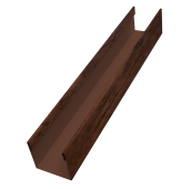 Стойка жалюзи Milan Slim 0,45 Print-double Premium Cherry Wood Fresh (1,8м) Центр Кровли