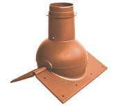 Элемент коньковый Krovent Pipe-Cone кирпичный Центр Кровли