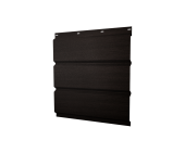 Софит металлический без перфорации 0,45 Print Elite с пленкой Coffee Wood TwinColor Центр Кровли