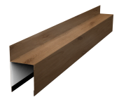 Планка опорная составная внешняя для забора жалюзи Palermo 0,45 Print Premium Pine Wood Fresh (2,5м) Центр Кровли