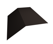 Планка конька плоского 190х190 0,5 Velur X RR 32 темно-коричневый (3м) Центр Кровли