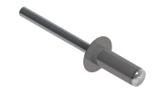 Заклёпка вытяжная Daxmer 3,2х8,0 RAL 7036 (1000 шт) сталь/сталь Центр Кровли