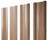 Штакетник М-образный А с прямым резом 0,45 Print Elite Honey Wood TwinColor Центр Кровли