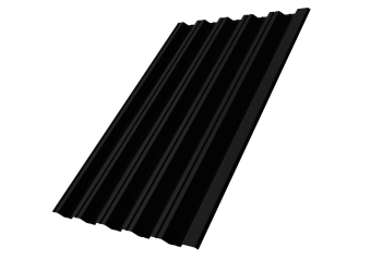 картинка Профнастил НС35R 0,5 Satin Matt TX RAL 9005 черный Центр Кровли