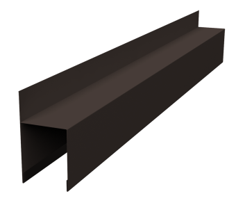 картинка Планка опорная составная внешняя Palermo 0,45 Drap-double TX RR 32 темно-коричневый (2,5м) Центр Кровли