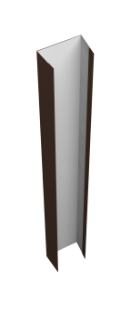 картинка Крепежная планка верхняя Texas 0,5 Satin RAL 8017 шоколад (3м) Центр Кровли