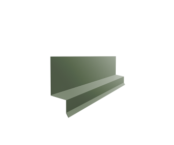 картинка Отлив верхний фальц 0,5 Satin Matt TX RAL 6020 хромовая зелень (3м) Центр Кровли