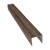 Планка П-образная заборная 24 0,45 Print Premium Almond Wood Fresh (2м) Центр Кровли