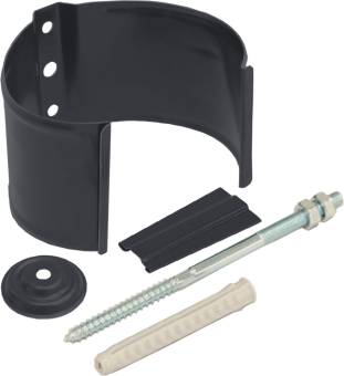 картинка Кронштейн трубы на кирпич 90мм Matte PU RAL 7024 Центр Кровли