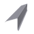 Планка конька односкатной кровли 160x160 0,45 PE с пленкой RAL 7004 сигнальный серый (3м) Центр Кровли