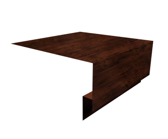 картинка Планка околооконная сложная 200х75х18 (j-фаска) 0,45 Print Elite Cherry Wood TwinColor (3м) Центр Кровли