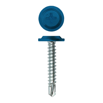 картинка Саморез ПШС Daxmer Pro 4,2х25 (500 шт) шлиц PH2 RAL 5015 Центр Кровли