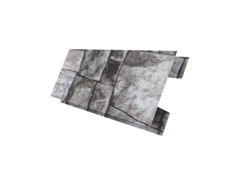 картинка Планка H-образная Экобрус 0,45 Print Elite с пленкой Fine Stone TwinColor (3м) Центр Кровли