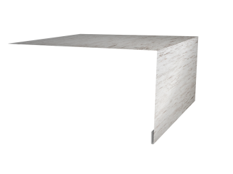 картинка Планка околооконная простая 250х50 0,45 Print Elite Snow Wood TwinColor (3м) Центр Кровли
