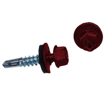 фото Саморез по металлу Daxmer 5,5х25 (250шт) сверло №3 RAL 3003 Центр Кровли картинка Саморез по металлу Daxmer 5,5х25 (250шт) сверло №3 RAL 3003 Центр Кровли