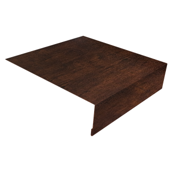 картинка Планка околооконная простая 200х75 0,45 Print-Double Premium Cherry Wood Dark F (2м) Центр Кровли