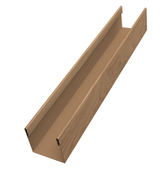 картинка Стойка жалюзи Milan Slim 0,45 Print Elite Honey Wood TwinColor (2м) Центр Кровли
