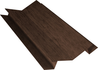 картинка Планка угла внутреннего сложного 135 градусов Блок-Хаус новый Grand Line 0,45 Принт Премиум Античный дуб TwinColor (2м) Центр Кровли