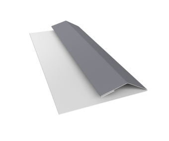 картинка Планка финишная БХ new 0,45 Drap TX RAL 7004 сигнальный серый (3м) Центр Кровли