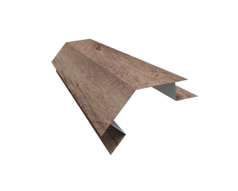 картинка Планка угла внешнего сложного 135 градусов БХ new 0,45 Print Premium Almond Wood Fresh (3м) Центр Кровли