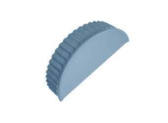 картинка Заглушка торцевая 0,45 Drap TX RAL 5024 пастельно-синий Центр Кровли