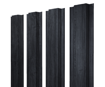 картинка Штакетник Прямоугольный с прямым резом 0,45 Print Premium Grey Wood TwinColor Центр Кровли