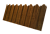 Профнастил С20B фигурный 0,45 Print Elite Golden Wood TwinColor Центр Кровли