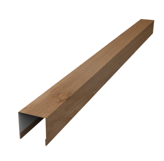 картинка Планка вертикальная лицевая для забора жалюзи Palermo 0,45 Print Premium Pine Wood Fresh (2м) Центр Кровли