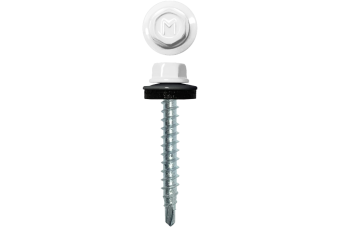 картинка Саморез кровельный Daxmer 4,8х35 RAL 9003 (250) сверло №1 Центр Кровли