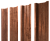 Штакетник П-образный В с прямым резом 0,45 Print Premium Rowan Wood Intense FTC Центр Кровли