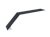 Планка карнизная для мягкой кровли 100х60 0,45 PE с пленкой RAL 7024 мокрый асфальт (2м) Центр Кровли