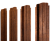 Штакетник П-образный B фигурный 0,45 Print-Double Premium Golden Wood Fresh Центр Кровли