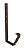Крюк длинный Vortex Lite Matt RAL 8017 шоколад Центр Кровли