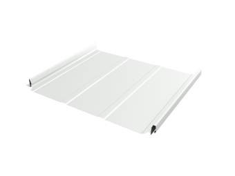 фото Кликфальц Pro Line Grand Line 0,5 PE с пленкой на замках RAL 9003 сигнальный белый Центр Кровли картинка Кликфальц Pro Line Grand Line 0,5 PE с пленкой на замках RAL 9003 сигнальный белый Центр Кровли