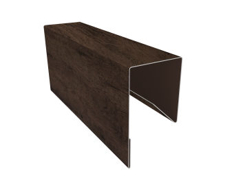 картинка Планка П-образная заборная 17 0,4 Print Premium Antique Wood TwinColor (3м) Центр Кровли