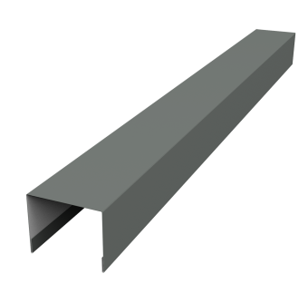 картинка Крышка жалюзи Palermo 0,45 PE RAL 7005 мышино-серый (2м) Центр Кровли