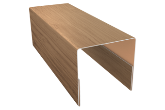 картинка Планка П-образная заборная 20 0,45 Print Elite Honey Wood TwinColor (2м) Центр Кровли